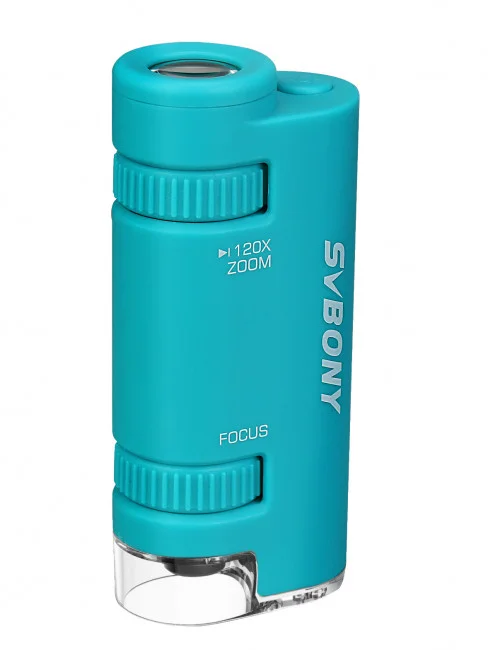 Портативный микроскоп SVBONY SV603 60-120x (синий)