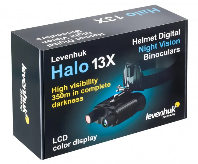 Бинокль цифровой ночного видения Levenhuk Halo 13X Helmet, с креплением на шлем