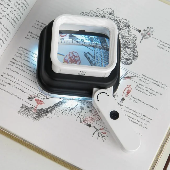 Лупа Veber MG5055 измерительная с подсветкой