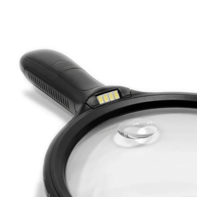 Лупа ручная круглая с подсветкой 10/30х-130мм (4 LED) Kromatech YT-130 Лупа ручная круглая с подсветкой 10/30х-130мм (4 LED) Kromatech YT-130