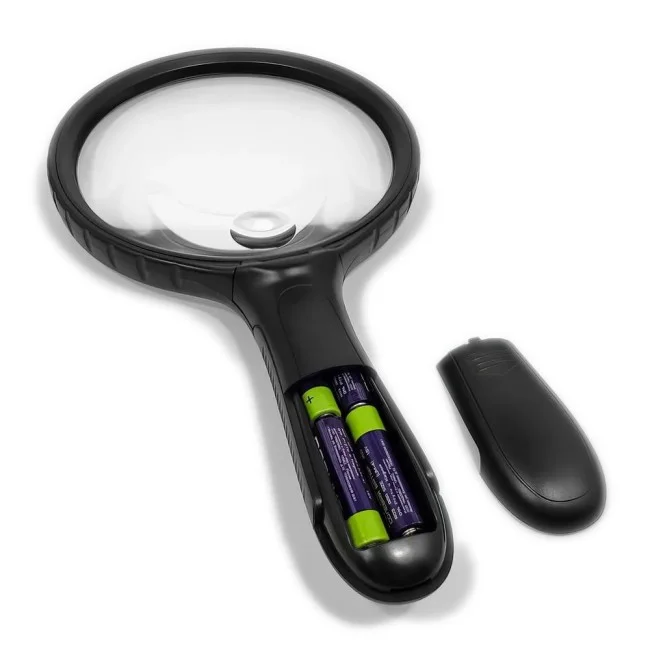 Лупа ручная круглая с подсветкой 10/30х-130мм (4 LED) Kromatech YT-130 Лупа ручная круглая с подсветкой 10/30х-130мм (4 LED) Kromatech YT-130