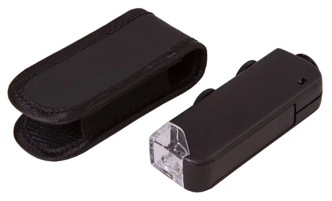 Микроскоп карманный Bresser 60x-100x со светодиодной подсветкой Микроскоп карманный Bresser 60x-100x со светодиодной подсветкой