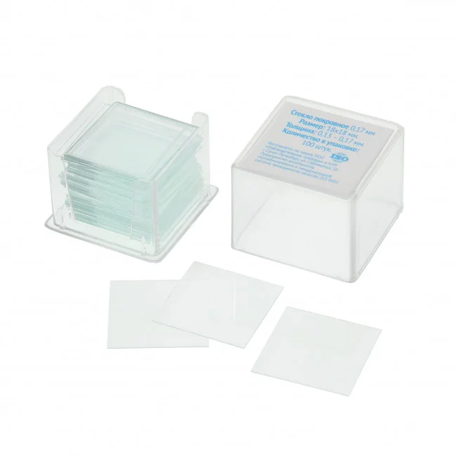 Стекло покровное Микромед 0,17 мм (100шт.) Стекло покровное Микромед 0,17 мм (100шт.)