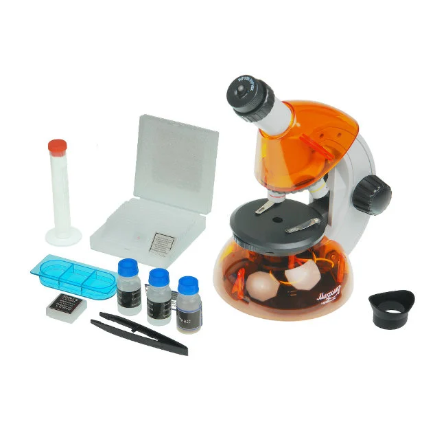 Микроскоп Микромед Атом 40x-640x (апельсин)