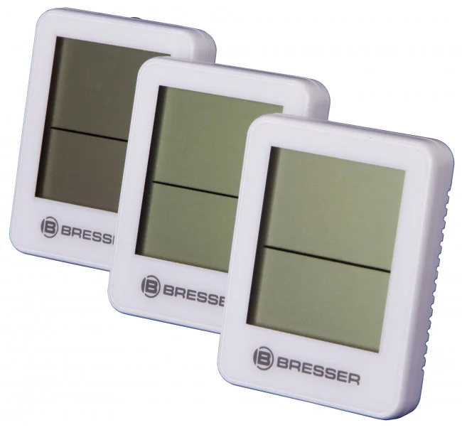 Гигрометр и термометр Bresser Temeo Hygro, набор 3 шт., белый Гигрометр и термометр Bresser Temeo Hygro, набор 3 шт., белый