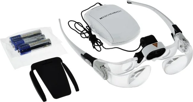 Очки-лупа Eschenbach maxDETAIL LED, 2.0х