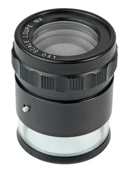 Лупа Veber 7175 измерительная с подсветкой (10х, 28мм)