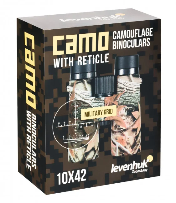 Бинокль Levenhuk Camo Rind 10x42 с сеткой Бинокль Levenhuk Camo Rind 10x42 с сеткой