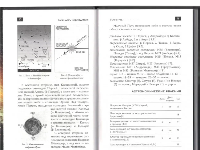 Школьный астрономический календарь на 2023/2024 год