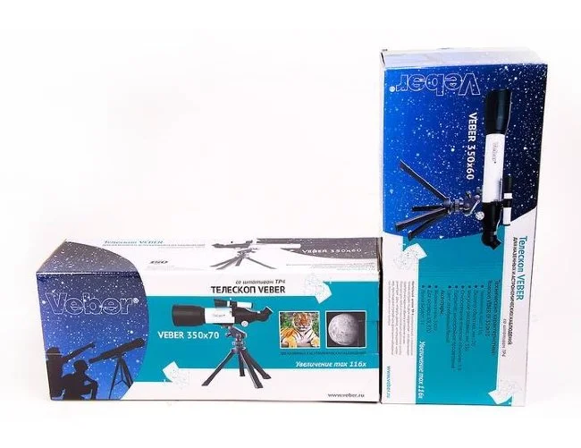 Телескоп Veber 350x60 Аз рефрактор Телескоп Veber 350x60 Аз рефрактор