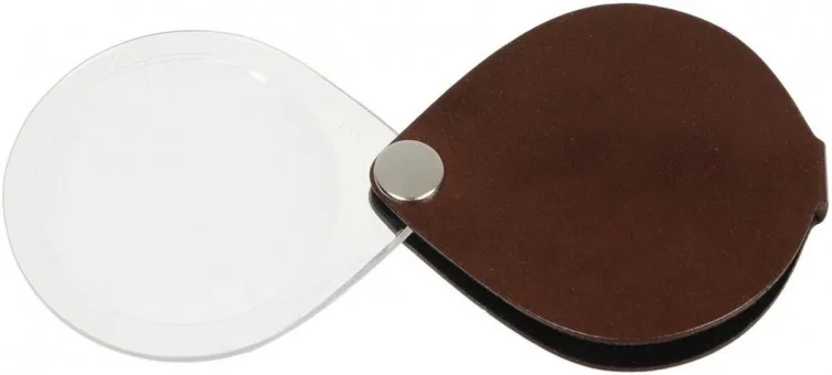 Лупа карманная Eschenbach classic, 50 мм, 3.5х, коричневая