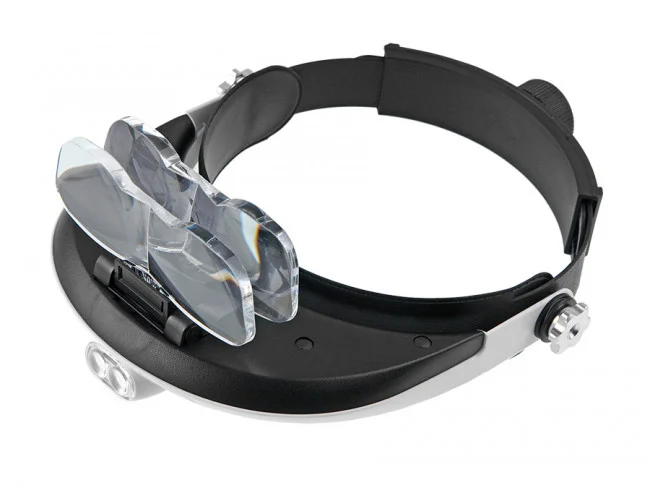 Лупа Veber 81001-G (лупа налобная с подсветкой) Лупа Veber 81001-G (лупа налобная с подсветкой)