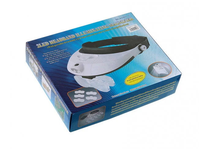 Лупа Veber 81001-G (лупа налобная с подсветкой) Лупа Veber 81001-G (лупа налобная с подсветкой)