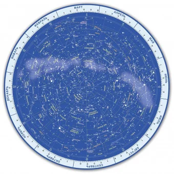 Подвижная карта звёздного неба "Планисфера" (светящаяся в темноте)