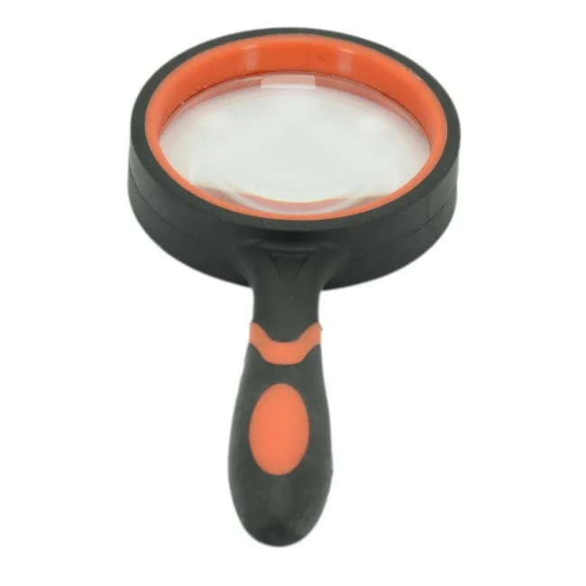 Лупа ручная круглая 10х-50мм для чтения (резиновая двуцветная ручка) Kromatech Лупа ручная круглая 10х-50мм для чтения (резиновая двуцветная ручка) Kromatech