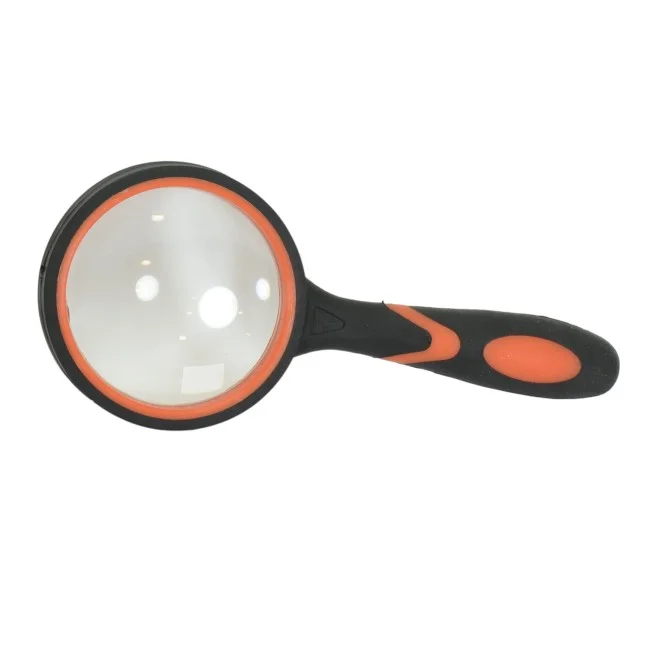Лупа ручная круглая 10х-50мм для чтения (резиновая двуцветная ручка) Kromatech Лупа ручная круглая 10х-50мм для чтения (резиновая двуцветная ручка) Kromatech
