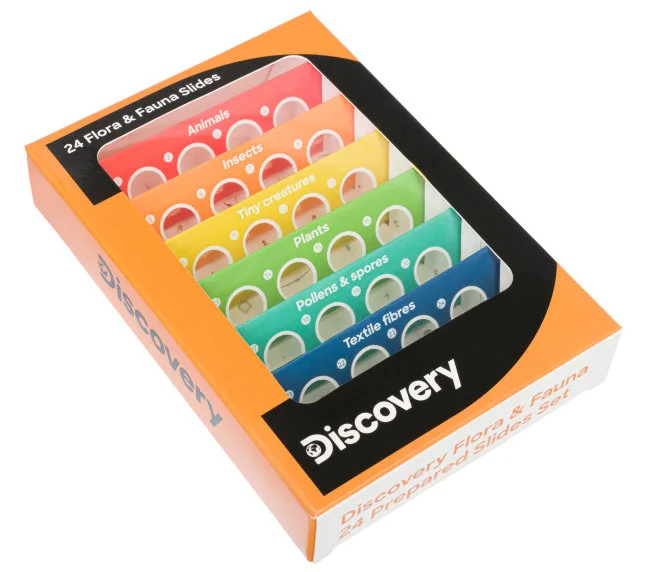 Набор микропрепаратов Discovery «Флора и фауна», 24 шт. Набор микропрепаратов Discovery «Флора и фауна», 24 шт.