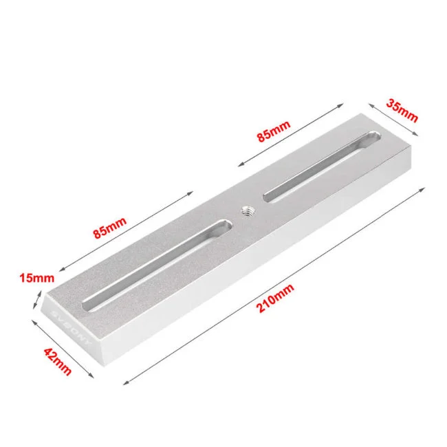Крепежная пластина SVBONY 21 см (серебристая)