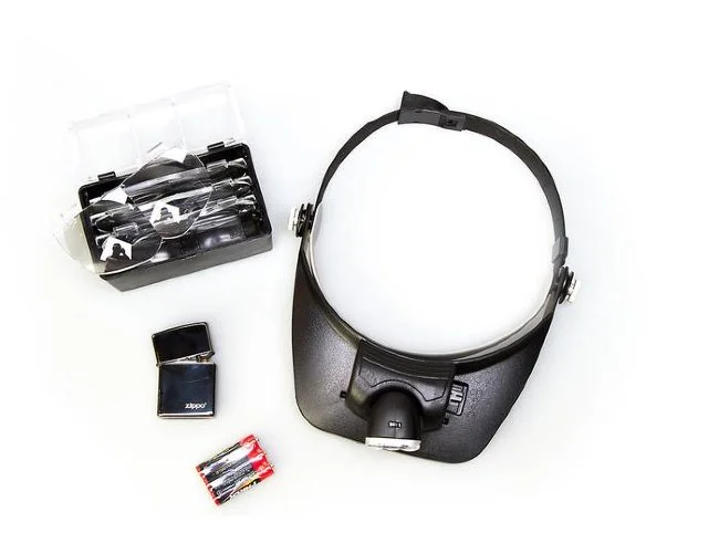 Лупа налобная с подсветкой Veber 81001-3Led, 1,2x-3,5x Лупа налобная с подсветкой Veber 81001-3Led, 1,2x-3,5x