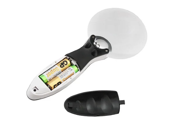 Лупа с ручкой и подсветкой Veber G-288-090, 3x-6x, 90 мм