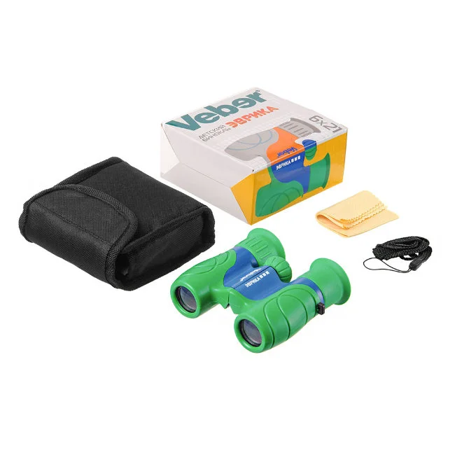 Бинокль детский Veber Эврика 6x21 G/B (зелен/синий) Бинокль детский Veber Эврика 6x21 G/B (зелен/синий)