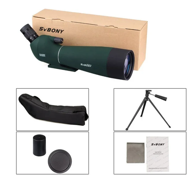Зрительная труба SVBONY 20-60х80 на штативе (SV28)