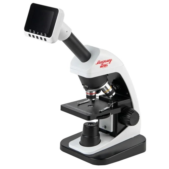 Микроскоп школьный Эврика 40х-1600х (вар. 3) цифровой