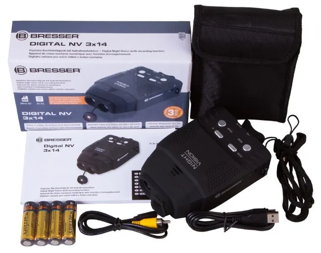 Монокуляр ночного видения цифровой Bresser 3x14, с функцией записи Монокуляр ночного видения цифровой Bresser 3x14, с функцией записи