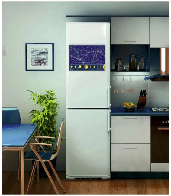 Карта звёздного неба (светящаяся в темноте, магнитная)