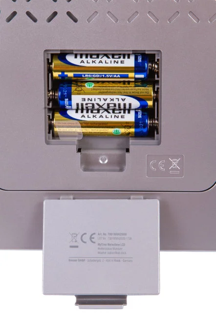 Часы настенные Bresser MyTime Meteotime LCD, белые