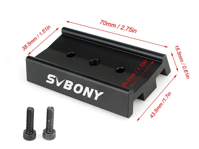 Пластина крепежная SVBONY 70 мм