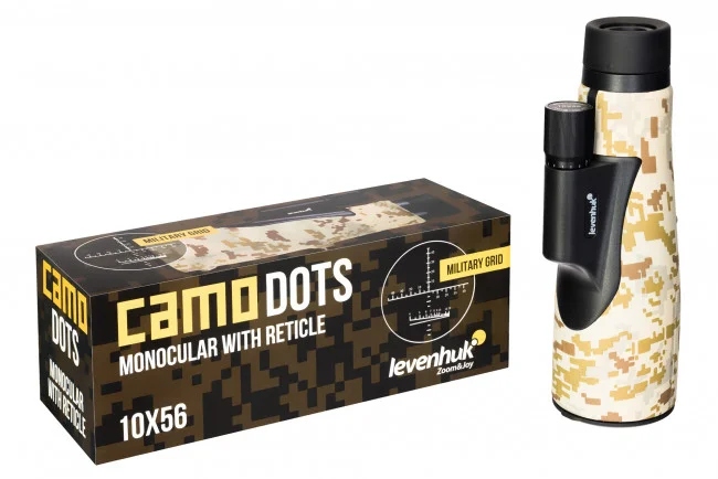 Монокуляр Levenhuk Camo Dots 10x56 с сеткой Монокуляр Levenhuk Camo Dots 10x56 с сеткой
