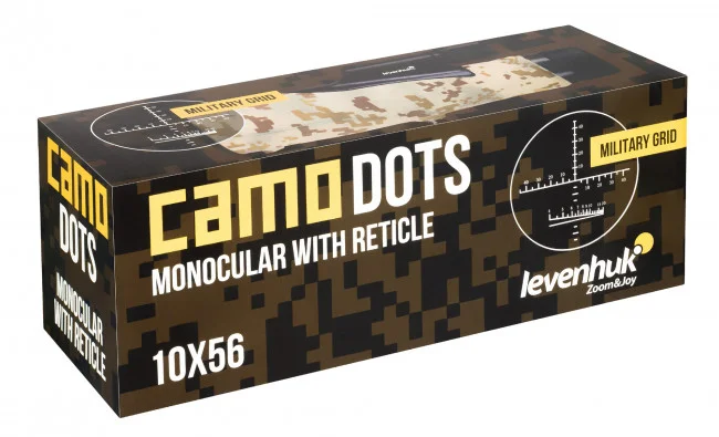 Монокуляр Levenhuk Camo Dots 10x56 с сеткой Монокуляр Levenhuk Camo Dots 10x56 с сеткой