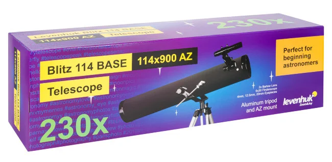 Телескоп Levenhuk Blitz 114 BASE Телескоп Levenhuk Blitz 114 BASE