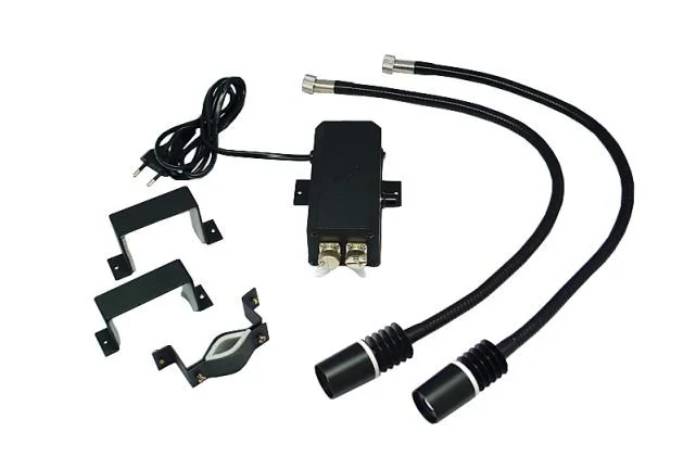 Светодиодный двухжгутовый осветитель с креплением (СДДОШ-2408)