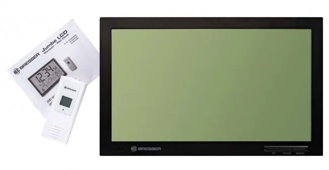 Метеостанция (настенные часы) Bresser MyTime Jumbo LCD, черная Метеостанция (настенные часы) Bresser MyTime Jumbo LCD, черная