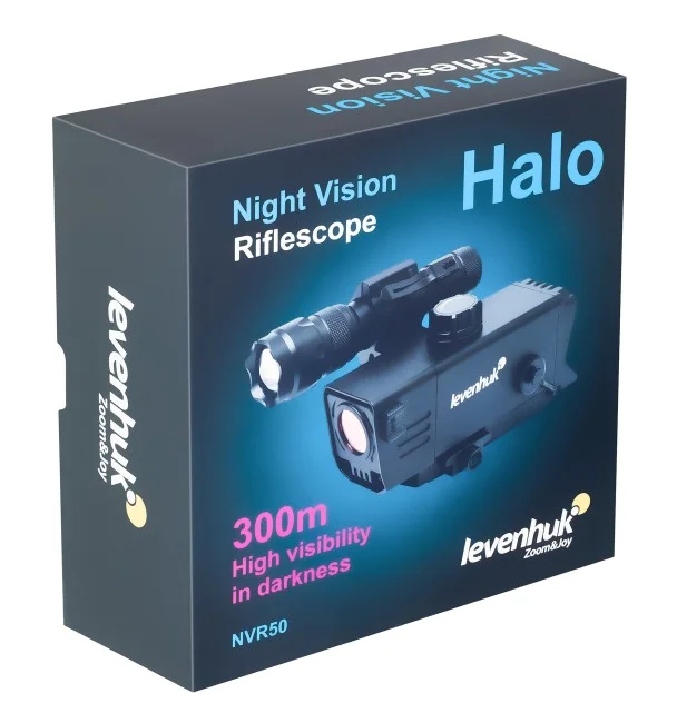Монокуляр цифровой ночного видения Levenhuk Halo NVR50, с прицельным крепежом