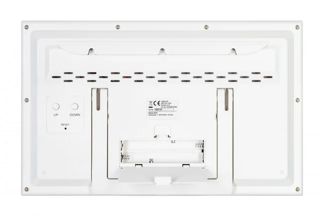 Метеостанция (настенные часы) Bresser MyTime Jumbo LCD, белая