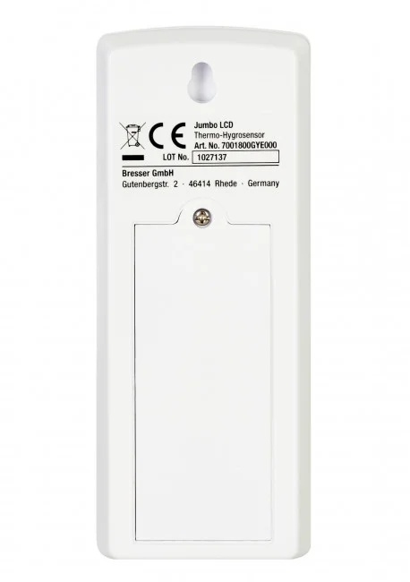Метеостанция (настенные часы) Bresser MyTime Jumbo LCD, белая