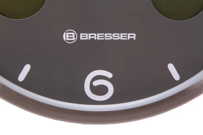 Часы настенные Bresser MyTime io NX Thermo/Hygro, 30 см, серые