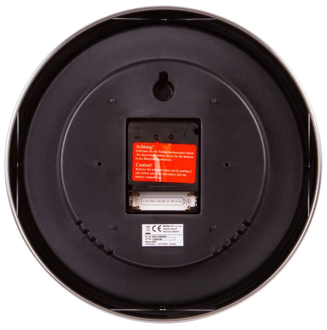 Часы настенные Bresser MyTime ND DCF Thermo/Hygro, 25 см, фиолетовые