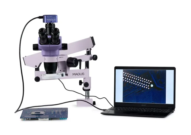Микроскоп стереоскопический цифровой MAGUS Stereo D7TR для ремонта и пайки