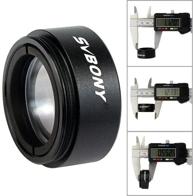 Линза Барлоу SVBONY 0,5х с резьбой M28x0.6 для окуляра 1,25"