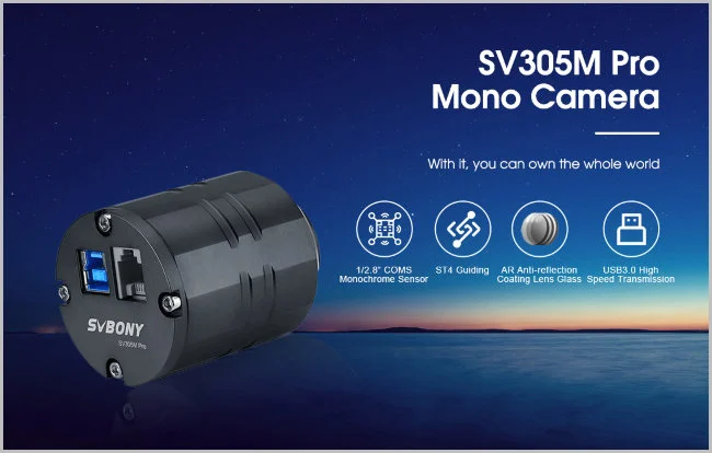 Астрономическая камера SVBONY 2 Мпикс (SV305M Pro)