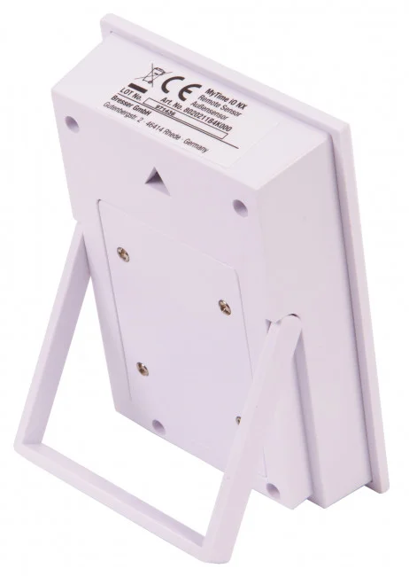 Часы настенные Bresser MyTime io NX Thermo/Hygro, 30 см, голубые