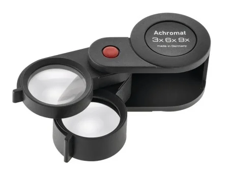 Лупа ахроматическая складная Eschenbach, 23 мм, 3.0х; 6.0х; 9.0х