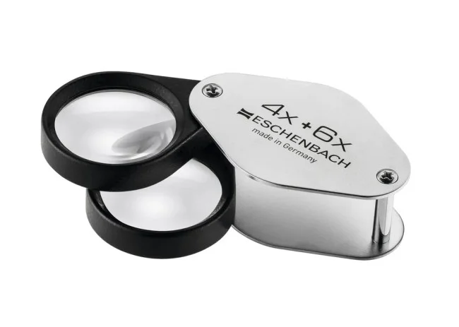 Лупа складная Eschenbach Metal precision folding magnifiers, 27 мм, 4.0х; 6.0х; 10.0х