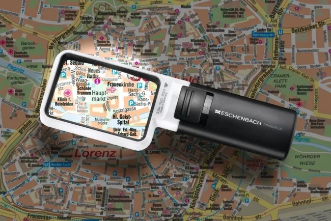 Лупа асферическая Eschenbach mobilux LED, 75х50 мм, 3.5х