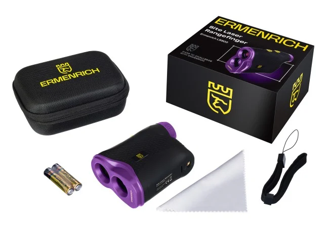 Лазерный строительный дальномер Ermenrich LR900, фиолетовый