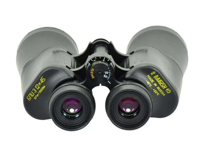 Бинокль КОМЗ БПЦ3 12х45 обрезиненный, рубин